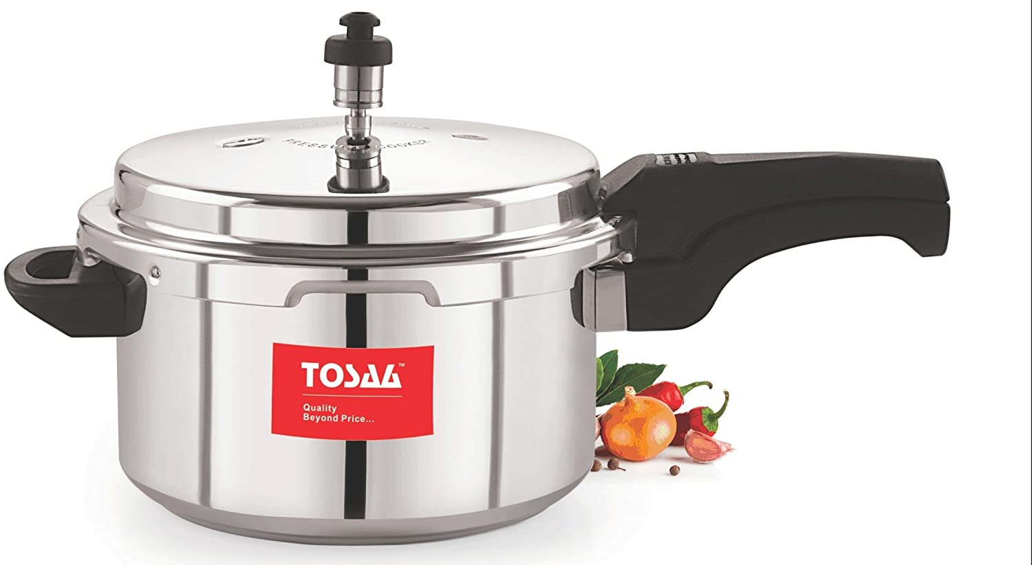 Tosaa Tosaa Ultra Delux Plus Induction Base Aluminium Pressure Cooker, 5 ...