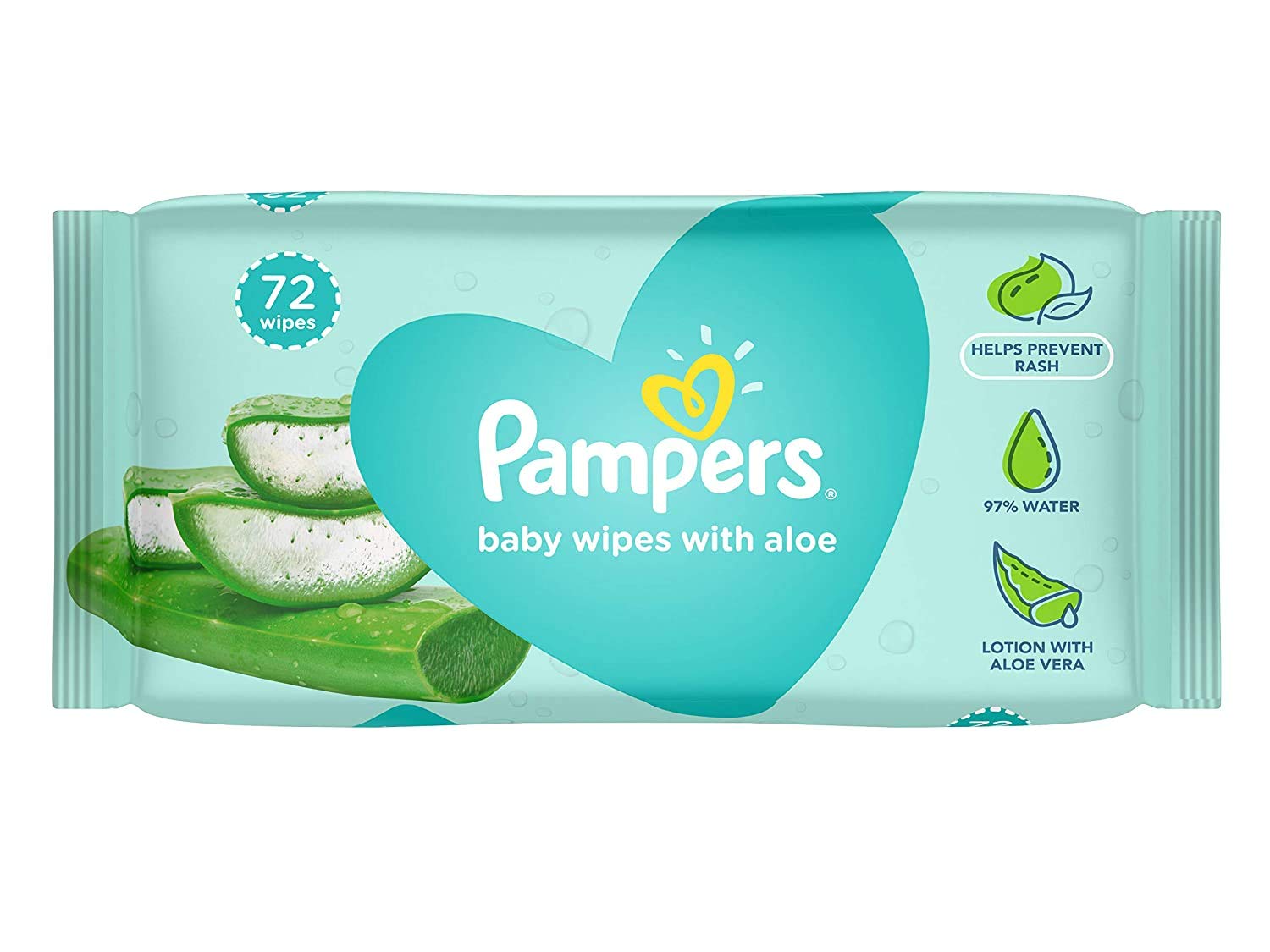 Pampers Baby Gentle Wet Wipes with Aloe Vera, 72 Wipes Yo Mind
