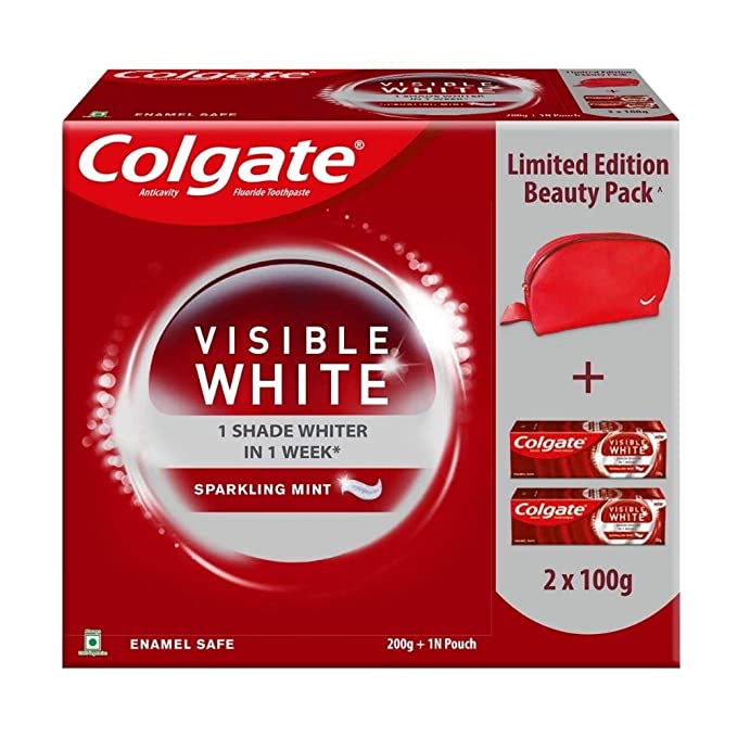 Colgate Visible Whitening White Beauty Combo (2N X 100 gram Toothpaste