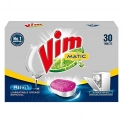 VIM Matic Dishwash All In One Tablets, 30 Tablets