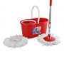 Cello Kleeno Compacto Spin Mop with 2 refill (Red)
