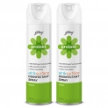 Godrej Protekt Disinfectant Spray – Air & Surface Sanitizer – Kills 99.9% Germs & Bacteria, Alcohol Based, Citrus Fragrance – Pack of 2 (240ml each)