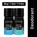 Axe Recharge Marine Splash and Ocean Breeze Deodorant Combo Pack, 150 ml with (Buy 1 Get 1 Free)