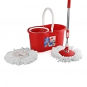 Cello Kleeno Compacto Spin Mop with 2 refill (Red)