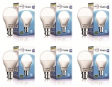 Wipro Polycarbonate Tejas Base B22 9-Watt Led Bulb (Pack Of 6, White)