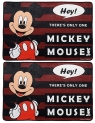 Fun Homes Disney Mickey Mouse 2 Pieces Anti-Slip Bath Mat 23″x15″ (Maroon) (Fun0724)