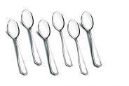 Neelam Stainless Steel Balanced Crest 6 pcs Coffee Spoon Set