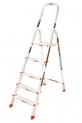 Eurostar 105 Aluminium 4 Step with Platform Ladder (Silver)