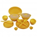 Jaypee Le Dinner Set 34 Pcs R Plain, Yellow