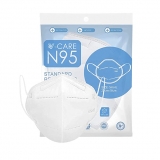 Verage V-Care FFP2 CE Certified, DRDE Tested N95 Standard Anti-Pollution, Anti-Dust Flat Fold Mask With Soft & Broad Earloops