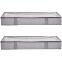 AmazonBasics Under Bed Storage Containers with Zipper, 2-Pack