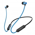 pTron Bassfest Plus Magnetic in-Ear Bluetooth 5.0 Wireless Headphones, Stereo Sound with Bass, IPX4 Water & Sweat Resistant, Voice Assistance, Ergonomic & Lightweight, Built-in Mic – (Black & Blue)