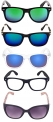 Elegante Combo of 5 Square Men’s Sunglasses