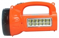 AkariAK-1910S 10 WAT Laser LED Rechargeable Searchlight/Torch with Additional 12 SMD Emergency Light on Side (Blue,Orange,Red,Yellow Any Colour 1 Piece Will be Sent as per Availability)