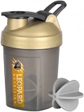 Leopard Nutrition Mini Protein Shaker Bottle, 300 ml 100% Leak Proof BPA Free (Gold)