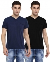 AMERICAN CREW Men’s Cotton Slim Fit T-Shirts – Pack of 2
