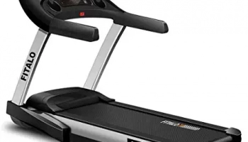 Fitalo Play T3 Pro (5.0 HP Peak) DC Motor Motorised Treadmill with Bluetooth App and Auto Incline | LCD Display | Free Installation & Warranty | for Home use