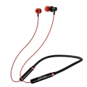 pTron Tangentbeat Bluetooth 5.0 Wireless Headphones with Deep Bass, Ergonomic Design, IPX4 Sweat/Waterproof Neckband, Magnetic Earbuds, Voice Assistant, Passive Noise Cancelation & Mic – (Black & Red)