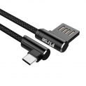 pTron Solero Type-C Fast Charging 1.2m Long Nylon Braided Strong USB Cable – (Black)