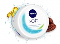 NIVEA Soft Light Moisturizer Cream, with Vitamin E & Jojoba Oil for Face, Hands and Body, 300 ml