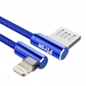 pTron Solero L Shape Data Cable for iOS Devices – 3.93 Feet (1.2 Meters) – (Blue)