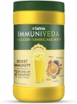 Saffola Immuniveda Golden Turmeric Milk Mix 400 g | Ayurvedic Immunity Booster Haldi Doodh | Healthy Drink for Kids & Adults