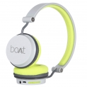 boAt Rockerz 400 Wireless Bluetooth On Ear Headphones with Mic (Grey/Green)