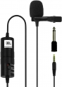 JBL Commercial CSLM20B Omnidirectional Lavalier Microphone with Battery for Content Creation, Voice over/Dubbing, Recording, black, small