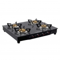 Lifelong Glass Top 4 Burner Gas Stove
