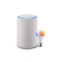 Echo Plus (White) bundle with Wipro 12W LED smart color bulb