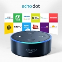 Echo Dot (2nd Gen), Certified Refurbished, Black – Smart speaker with Alexa – Like new, backed with 1-year warranty