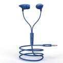 EDICT by Boat EEP01 Wired Earphones with Powerful Bass, Perfect Length Cable, Lightweight Ergonomic Design, Voice Assistant, Multi-Function Control & in-Line Mic(Blue)