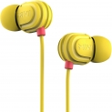 Mivi Rock and Roll W1 Wired Earphones with HD Sound and Powerful Bass with Mic-Yellow