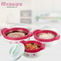 Floraware Steel Casseroles, Junior Gift Set, 3 Pieces, Pack of 3, Pista Green