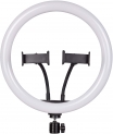 Photron Professional 12 Inch LED Ring Light with Mobile Holder PH12RL | LED: SMD 162pcs | 2 Flexible Mobile Holders |Intensity Control |Color Temperature Control | Built in Remote | Heat Free