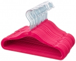 AmazonBasics 30 Piece Velvet Kids Hanger, Pink