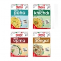 Manna Instant Mix Breakfast Combo Pack of 4 (180g Each), Millet Poha, Millet Upma, Millet Pongal, Millet Khichdi
