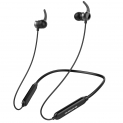 Ambrane Bassband Bluetooth Wireless in Ear Earphones with Mic, High Bass Stereo Sound, 8 Hours Playtime, Water Splash Proof, inbuilt Mic (ANB-33, Black)