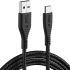 pTron Solero M241 2.4A Micro USB Data & Charging Cable, Made in India, 480Mbps Data Sync, Durable 1-Meter Long USB Cable for Micro USB Devices – (Black)