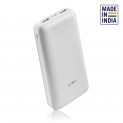URBN 20000mAh Li-Polymer Compact Type-C Power Bank with 2.1Amp 5V Fast Charge, Type C & Micro Input (White)