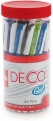 Cello Deco Gel Pen Jar (Pack of 25 Pens – Blue) | Waterproof gel pen ink for smudge free & smooth writing experience