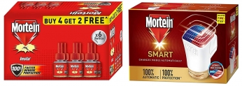 Mortein Smart Device with 45ml Refill + Mortein Liquid Vaporizer 45 ml Refill (4+2 free) Pack
