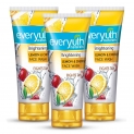 Everyuth Naturals Brightening Lemon & Cherry Face Wash, Pack of 3 (150gm x 3)