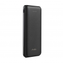 URBN 10000mAh Li-Polymer Ultra Compact Type-C Power Bank with 12W Fast Charge, Type C & Micro Input (Black)