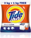 Tide Ultra 3 in 1 Clean Detergent Washing Powder – 3 kg + 1 kg Free = 4 kg