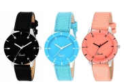 Analogue Multicolor Dial Combo Of 3 Women’s & Girl’s Watch