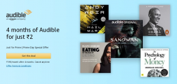 4 Months of Audible for Just Rs.2