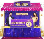 Flipkart : Pre-Book Sale (29 sept – 1 Oct)