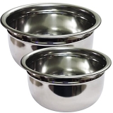 Starlinks® Stainless Steel Flat Bottom Ring Tope Set -2Pcs.500Ml,750Ml (Induction And Gas Compatible) Approxwt.0.285Kg