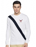 Red Tape Men’S Synthetic Sweater (Rwf6385B_White Navy_L)